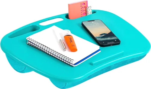 Vista 10 de LAPGEAR MyDesk Escritorio de Regazo con Repisa para Dispositivos y Soporte para Teléfono - Negro - Se Adapta a Portátiles de hasta 15.6 Pulgadas