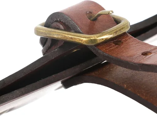 Vista 5 de TOURBON Funda para cabeza de hacha de hacha vintage Leaher Designed for Hatchets with a 3.5" Blade, Adjustable Buckle Strap, Reinforced Rivets