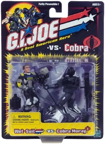 Vista 4 de Hasbro GI Joe Vs. Cobra Wet Suit Vs. Cobra Moray - Juego de figuras de acción