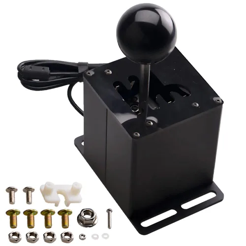 Vista 2 de CNRAQR PC USB Racing Game Simulator Shifter For Logitech G29 G27 G25 G920,T300RSGT 6+R