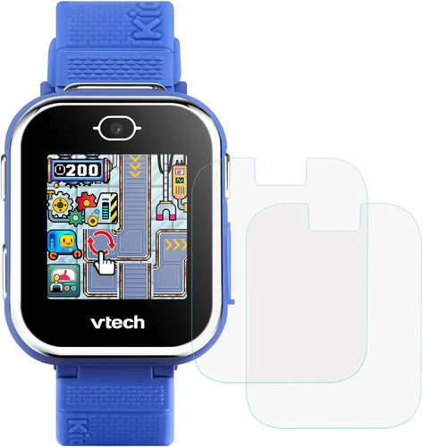 Vista 2 de xcivi Protector de pantalla de vidrio templado compatible con VTech Kidizoom Smartwatch DX3 (paquete de 2) Anti-scratch Dustproof Screen Guard