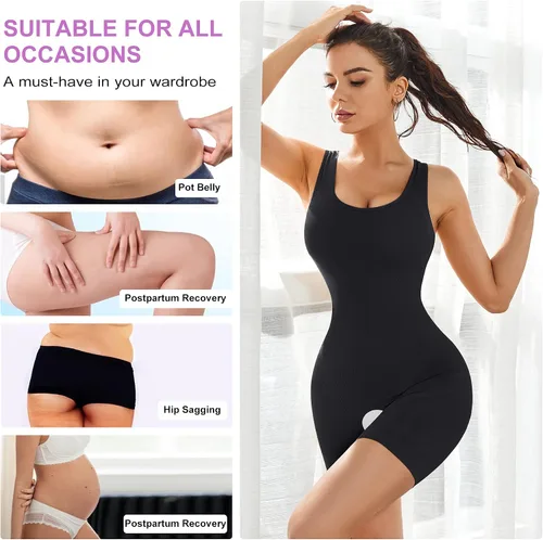 Vista 4 de RGAINON Shapewear para mujeres cintura entrenador Body Control de barriga faja colombianas cuerpo completo Shaper Butt Lifter muslo más delgado