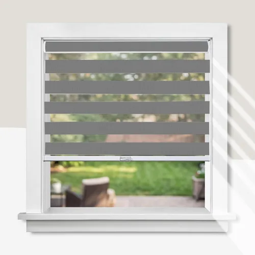 Vista 13 de CHICOLOGY - Persianas de cebra, persianas enrollables para ventanas, cortinas para ventanas, persianas enrollables para ventanas, persianas
