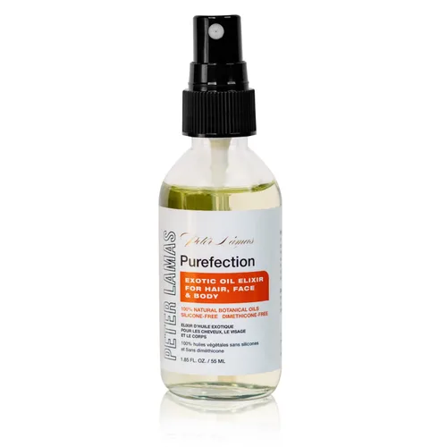 Vista 5 de Peter Lamas Elixir de aceite exótico Purefection, aceite multiusos para cabello, cuero cabelludo, cara y cuerpo Restaura el brillo, aumenta