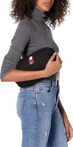 Vista 3 de Tommy Hilfiger Chaqueta ligera con capucha para mujer con bolsa de embalaje con cordón