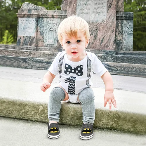 Vista 4 de DC Comics Batman - Zapatos de suela suave para niños