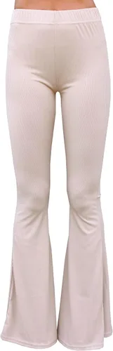 Vista 29 de Daisy Del Sol - Pantalones de yoga cómodos y elásticos de cintura alta, estilo boho de los 70 con parte inferior acampanada Baya