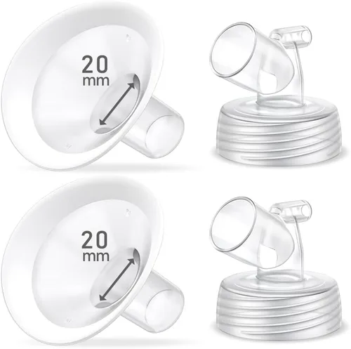 Vista 9 de Juego de 2 bridas de 0.55 pulgadas, protector de borde suave actualizado y conector de base de boca ancha, piezas de bomba para Spectra S2 Spectra