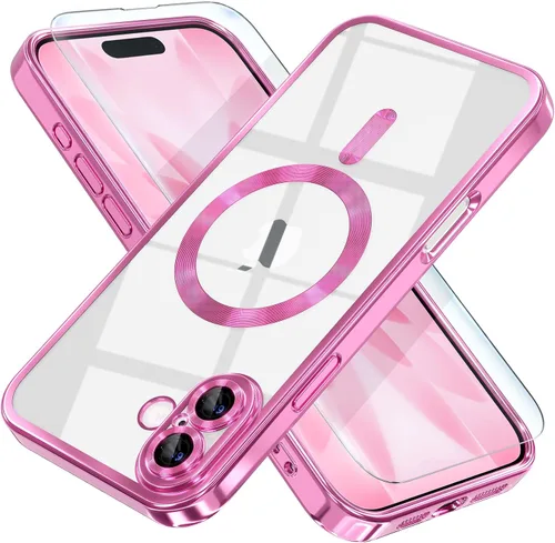 Vista 66 de Misea Funda magnética para iPhone 14 compatible con MagSafe [nunca amarillenta] [protección contra caídas de grado militar] protector completo