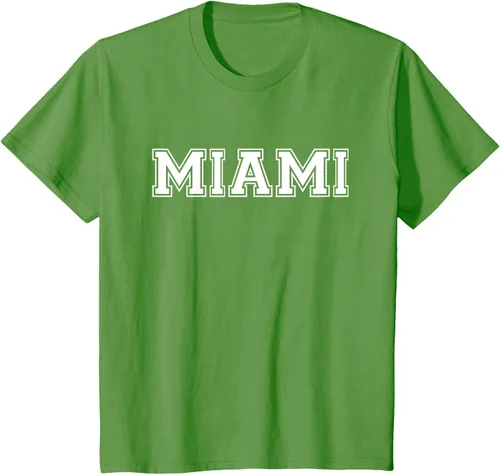 Vista 82 de Camiseta de regalo deportiva estilo universitario Miami Florida, Negro, S