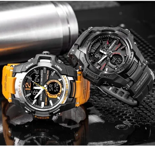 Vista 3 de Reloj SMAEL Evan negroplateado 6234 NegroPlata