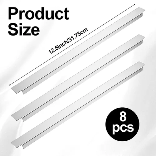 Vista 2 de 8 Pack 12.5 Inch Stainless Steel Cooler Divider Pan Dividers Adaptor Bars