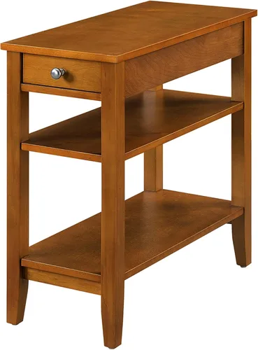 Vista 20 de Convenience Concepts American Heritage Mesa Auxiliar de Cabecera con Cajón de 23.5" - Mesa Clásica de Sala de Estar con Estante de Almacenamiento