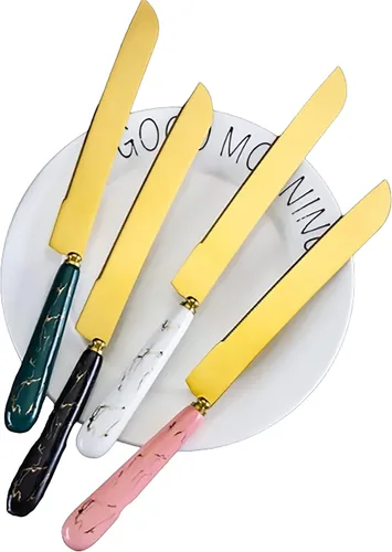 Vista 7 de Chandler Cake and Pie Server Kit Wedding Cake Serving Kit Stainless Steel 18/10 Cutlery Set 2 Pieces Pastry Servers (Green)