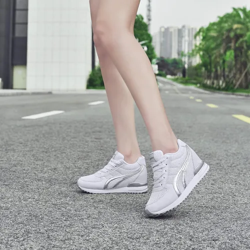 Vista 6 de AONEGOLD Zapatos deportivos de moda para mujer, regalos para el día de la madre, zapatos deportivos de plataforma para mujer, zapatos de plataforma