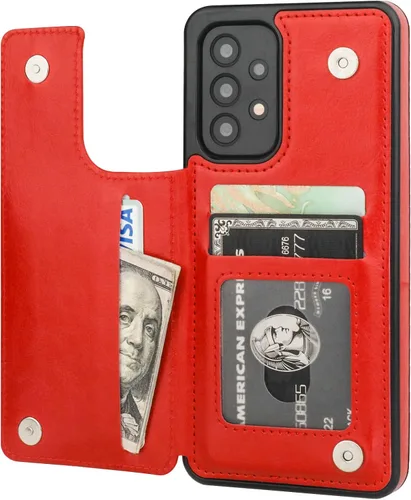 Vista 48 de ONETOP - Funda tipo cartera para Samsung Galaxy S22 con tarjetero, color negro Kickstand,ID/Cash Holder,Case Wallet with Card Slots,Double