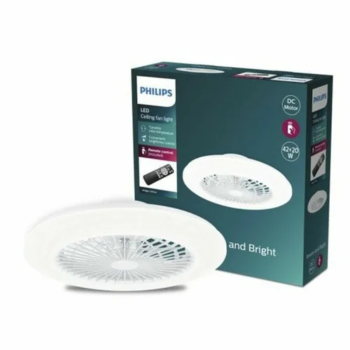 Vista 4 de Ventilador de Techo con Luz Philips Blanco