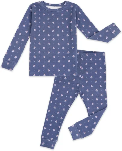 Vista 25 de moimoln 6M-8Y Pijama floral para bebé y niña pequeña, suave, modal, algodón, transpirable, ajustado, manga larga, conjunto de ropa de dormir A_baya