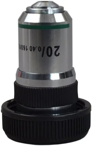 Vista 2 de OMAX Lente objetivo acromática AJ120A 20X para microscopios compuestos