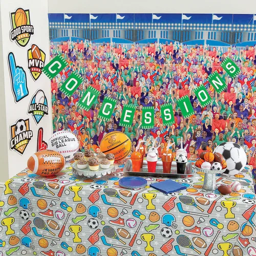 Vista 4 de Fun Express Bolas deportivas inflables surtidas de béisbol, pelotas de fútbol, baloncesto y pelotas de fútbol, suministros escolares bíblicos