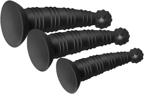 Vista 7 de Tapones para los glúteos, cuentas anales, consoladores de punto G con partículas de masaje, juguetes sexuales anales de silicona, consolador
