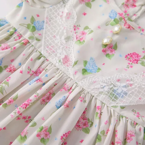 Vista 5 de pureborn Vestido de algodón de manga corta y larga para bebé niña pequeña 0-5T