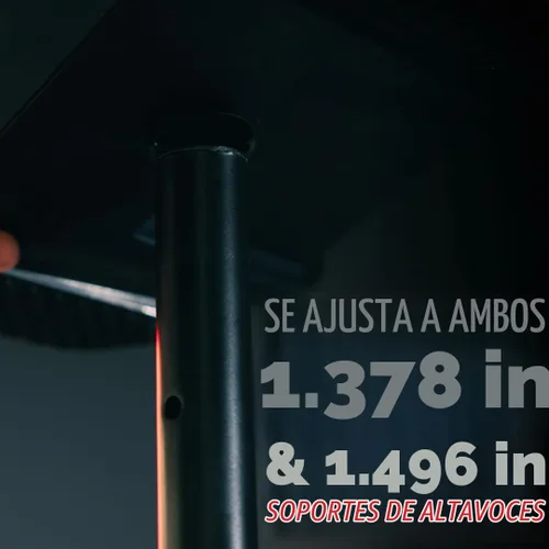Vista 4 de Gator Frameworks GFW-SPK-SUB60 - Soporte estándar para subwoofer/altavoz con altura ajustable Altura mínima/máxima: 33" - 60", 132 lb. Capacidad