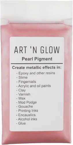 Vista 15 de Art 'N Glow Pigmento en polvo de perla de mica, 0.88 onzas, pigmento de perla fina para resina epoxi, gran opción para creativos, pinturas
