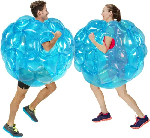 Vista 5 de SUNSHINEMALL Sumo Balls Bumper Balls Giant Inflatable Bubble House Summer Outdoor Toys for Kids Yard Human Hamster Ball Adults Active Play