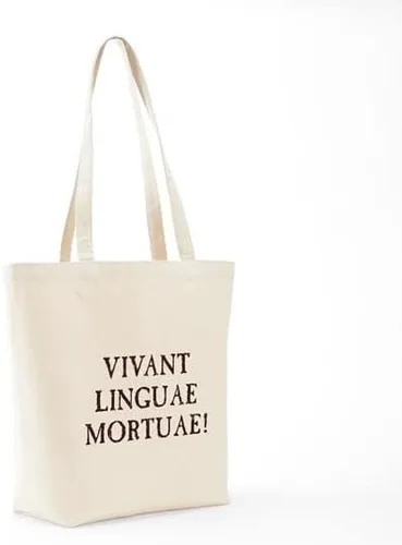 Vista 7 de CafePress Long Live Dead Languages - Bolsa de lona natural bolsa de compras