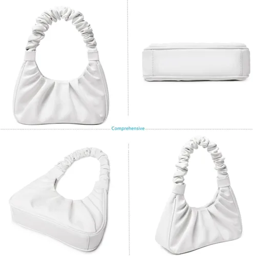Vista 5 de CYHTWSDJ moda para las mujeres lindo Hobo Tote bolso mini embrague con cremallera