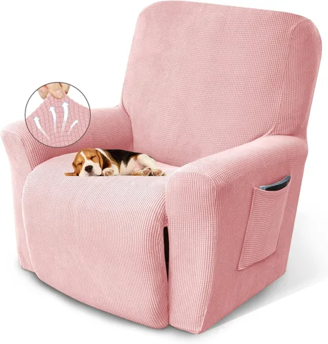 Vista 21 de KEKUOU Fundas para sillón reclinable, fundas para sillón reclinable Lazy Boy, fundas elásticas para sofá, 1 pieza de protector de muebles con parte