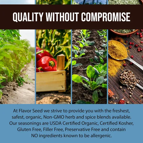 Vista 5 de Condimento orgánico de ennegrecimiento suave – Boudreaux T's by Flavor Seed, condimento cajún ennegrecido sin gluten para carne y mariscos, especias