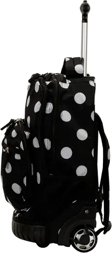 Vista 3 de Rockland, bolsa de viaje de 19 pulgadas, con ruedas., Punto Negro), R02-BLACKDOT
