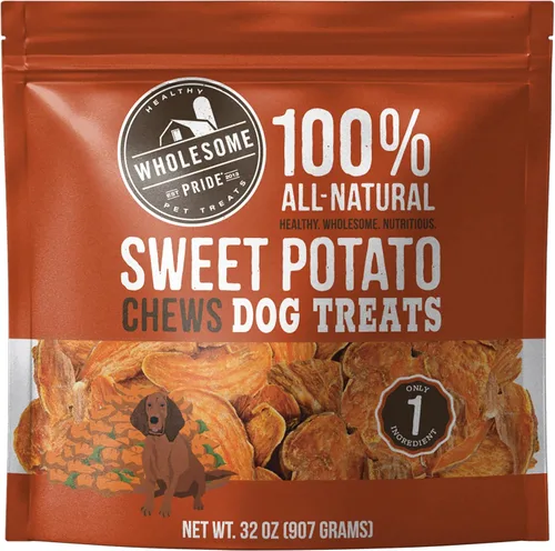 Vista 13 de Wholesome Pride - Caprichos de batata – premios naturales para perros – veganos, sin gluten y sin granos Sin conservantes, 100% batata, suavemente