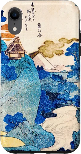 Vista 8 de iPhone 15 Japón Retro Art Utagawa Kuniyoshi Vista nocturna del Monte Fuji Case
