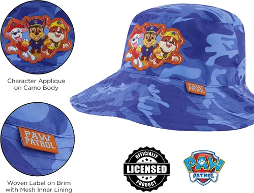 Vista 4 de Paw Patrol Toddler Sun Hat or Kids Baseball Cap and Matching Bucket Hat for Beach Age 2-4