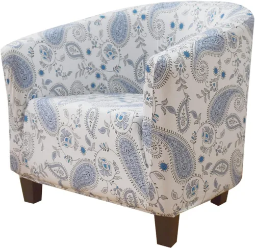 Vista 27 de NILUOH - Funda elástica para silla de club, cubierta elástica para silla de bañera, fundas para silla de barril, fundas para sillón, cubierta para 01