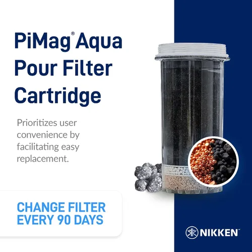 Vista 2 de Nikken Aqua Pour 1 cartucho de filtro - 1361, repuesto avanzado para sistema purificador de filtro de agua por gravedad 1360, sistema de agua PiMag