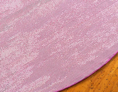 Vista 9 de Unique Loom Jardin Collection - Alfombra para múltiples áreas, abstracta, vibrante., Polipropileno, Rosado