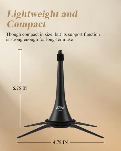 Vista 6 de Eastar EST-003 - Soporte para clarinete desmontable portátil con bolsa de almacenamiento, EST-003
