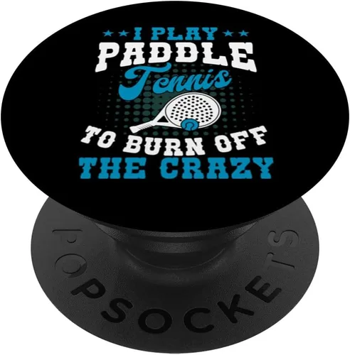Vista 6 de Paddle Tennis Team Player Padel Racquet Game Athlete Sport PopSockets MagSafe PopGrip for iPhone