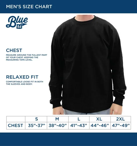 Vista 3 de Blue 84 NCAA - Camiseta de manga larga para hombre, color gris