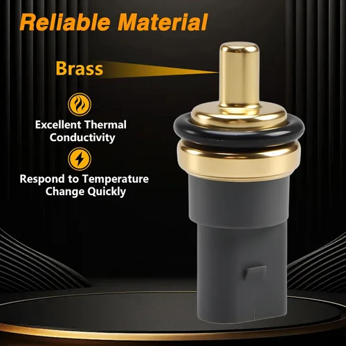Vista 2 de Sensor de temperatura del agua del motor, interruptor térmico ECT compatible con Passat Jetta Golf Reemplazar #: 06A919501A