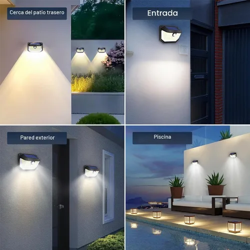 Vista 7 de Luces solares para exteriores, luz de seguridad con sensor