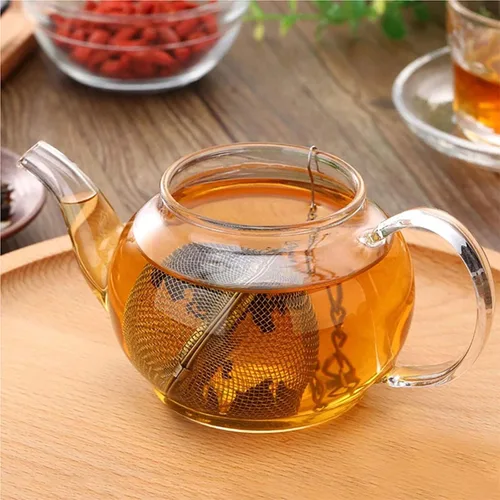 Vista 9 de Colador de bolas de té – 2 piezas de acero inoxidable, bolas de té, infusores de té de 2.1 pulgadas para té más pronunciado, té suelto, infusor