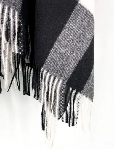 Vista 144 de Moss Rose Chal de viaje para mujer, capa tipo poncho de frente abierto para otoño e invierno