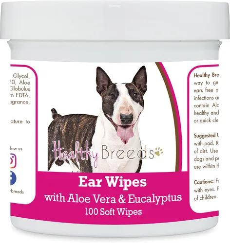 Vista 166 de Healthy Breeds Affenpinscher Toallitas de limpieza de oídos con aloe y eucalipto para perros, 100