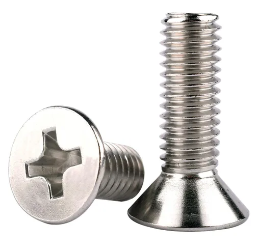 Vista 7 de 20 piezas de tornillos de máquina Phillips de cabeza avellanada plana de 1/4-20 x 1-1/2" UNC, acero inoxidable 304 18-8, rosca completa, rosca gruesa