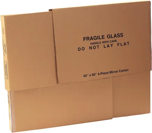Vista 5 de Box USA - Caja grande de espejo de 30 pulgadas de largo x 3.5 pulgadas de ancho x 40 pulgadas de alto (paquete de 1), cajas de cartón perfectas